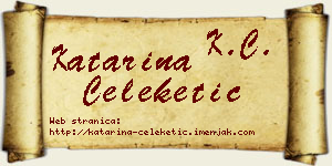 Katarina Čeleketić vizit kartica